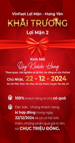 Vinfast Lợi Mận Khai Trương Chi Nhánh Yên Mỹ